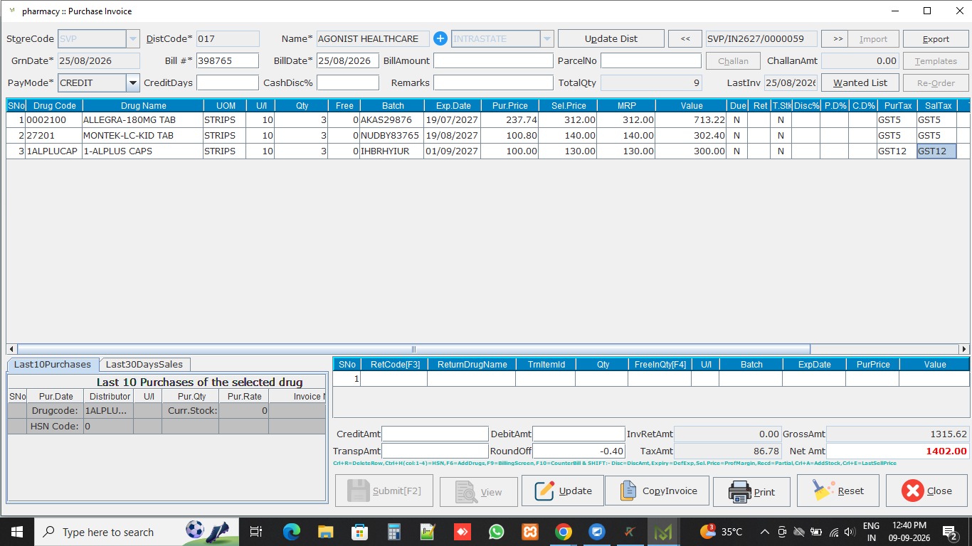 Purchase Invoice
